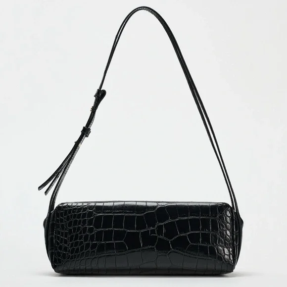 Zara croc shoulder bag - Picture 1 of 6